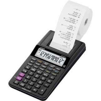 Casio HR8RCE Calcolatrice Scrivente 12 Cifre con Alimentatore AC