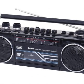 Trevi RR 501 BT Nero Radio Registratore Portatile USB SD Wireless Cassetta 