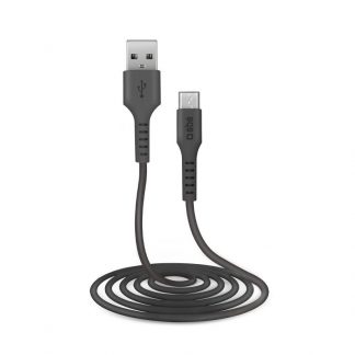SBS TECABLEMICRO2K Cavo Dati 2 MT Nero Connettori da USB a Micro-USB