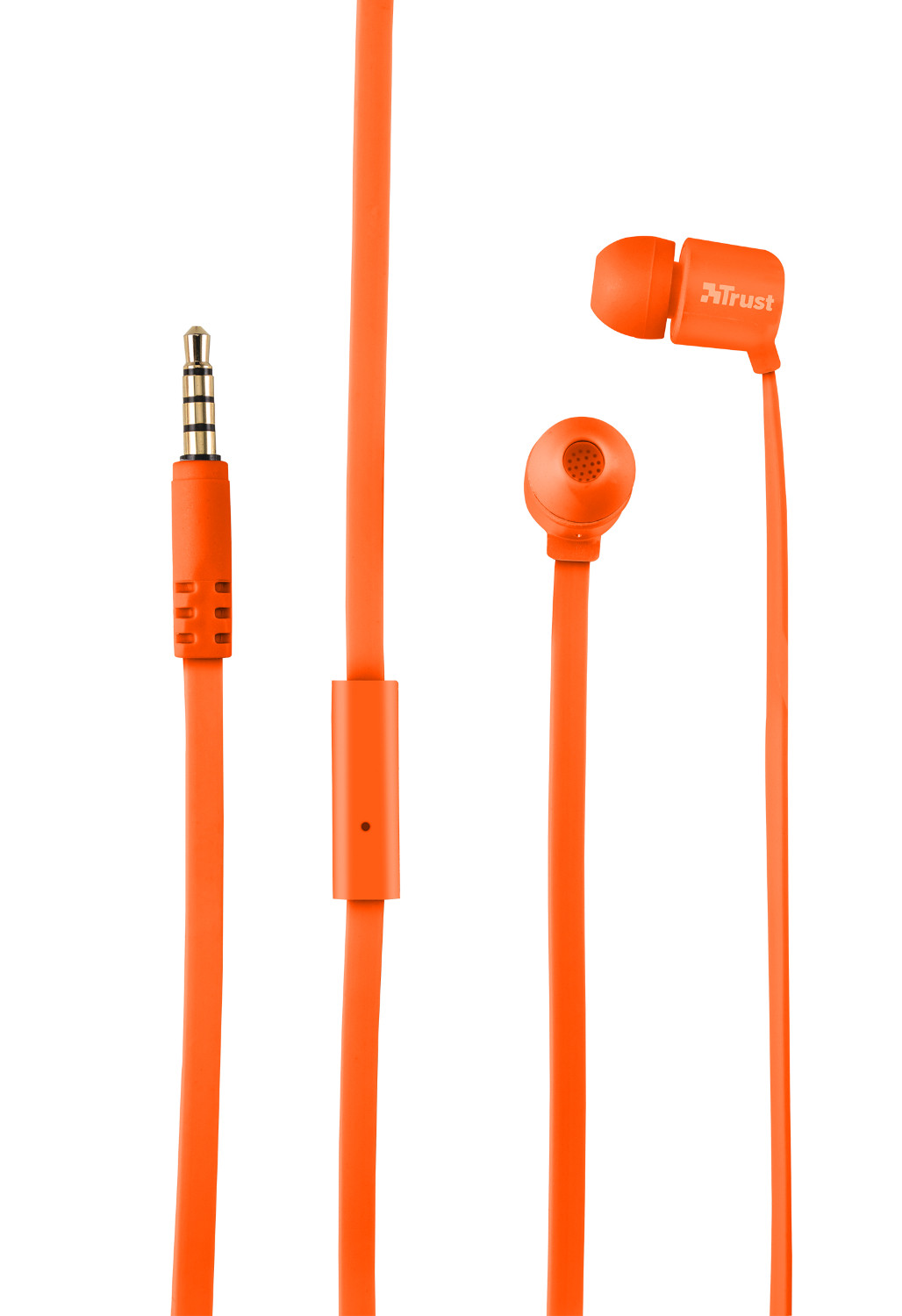 Trust Duga Neon-Arancione Cuffie Auricolare con Microfono