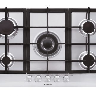 Glem DGP95GH Piano Cottura a Gas 90Cm con 5 Zone Cottura