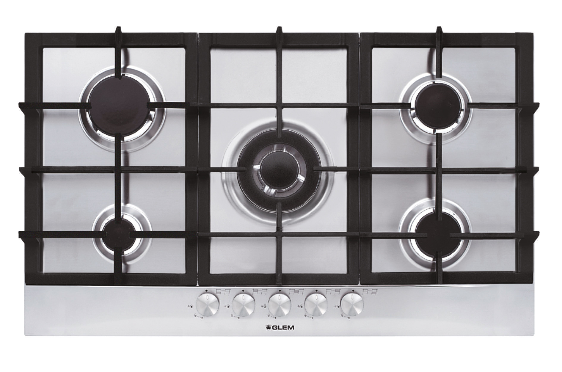 Glem DGP95GH Piano Cottura a Gas 90Cm con 5 Zone Cottura