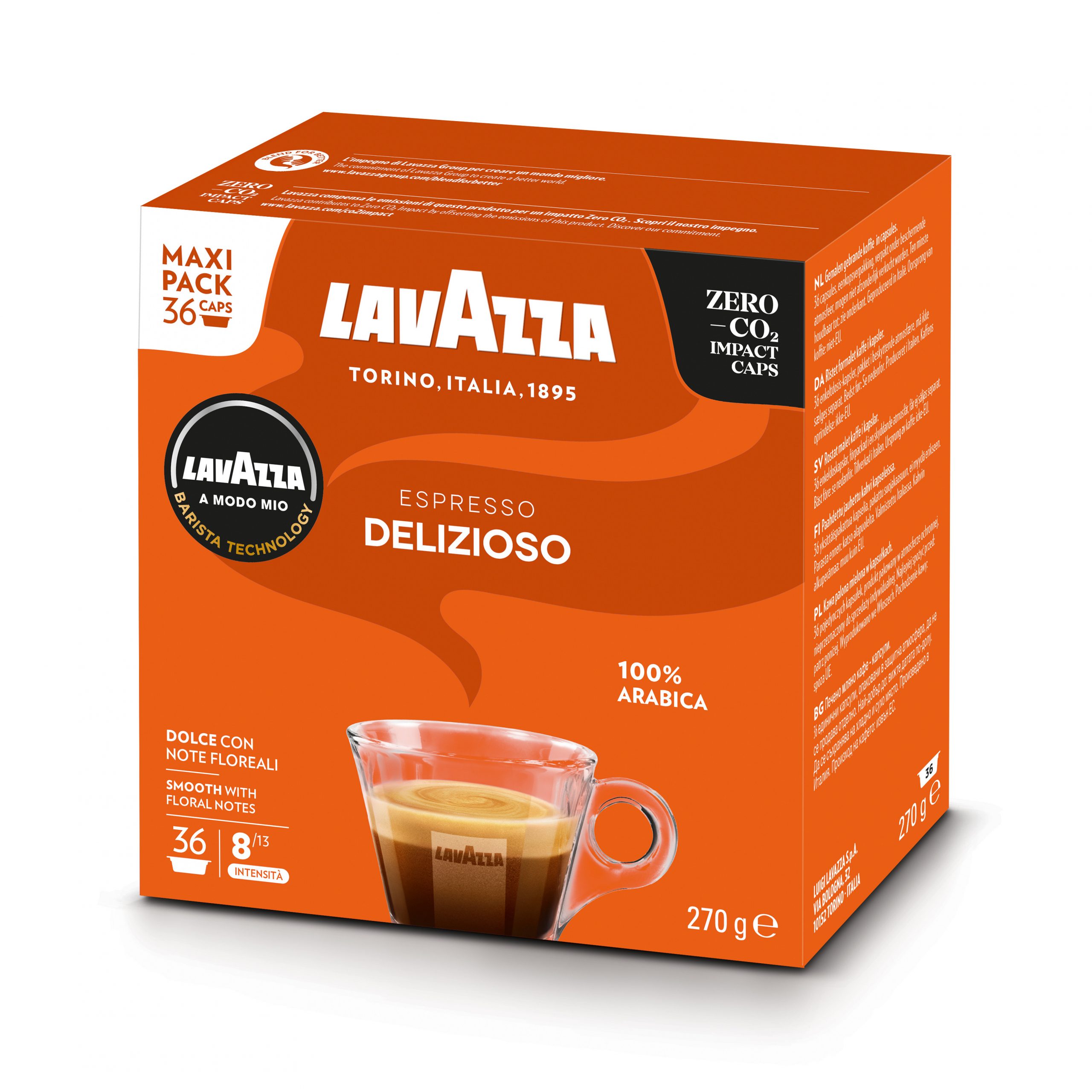 Lavazza Delizioso Confezione 36 Capsule Caffe Compatibili A Modo Mio