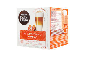 Nescafe Latte Macchiato Caramel Confezione 16 Capsule Compatibili Dolce Gusto