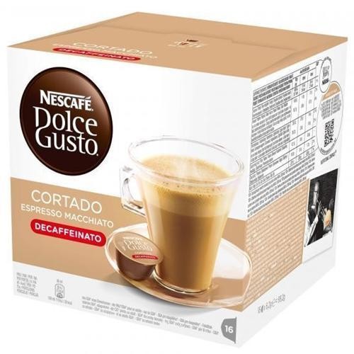 Nescafe Dolce Gusto Cortado Espresso Macchiato Decaffeinato Confezione 16 Caps