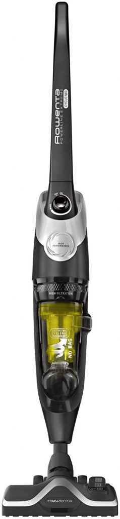 Rowenta RH8155WA Scopa Elettrica Nera Senza Sacco 750W Classe Energetica A