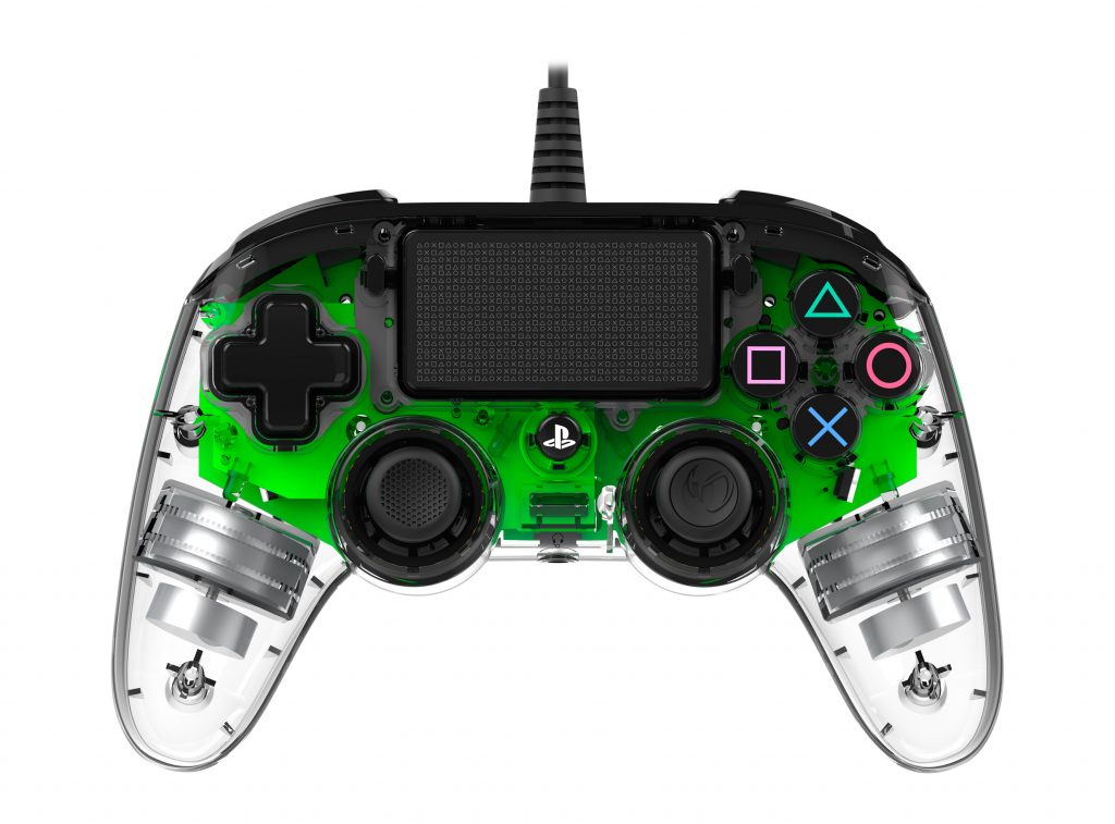 Nacon PS4OFCPADCLGREEN Controller Wired X per PS4 Luminoso