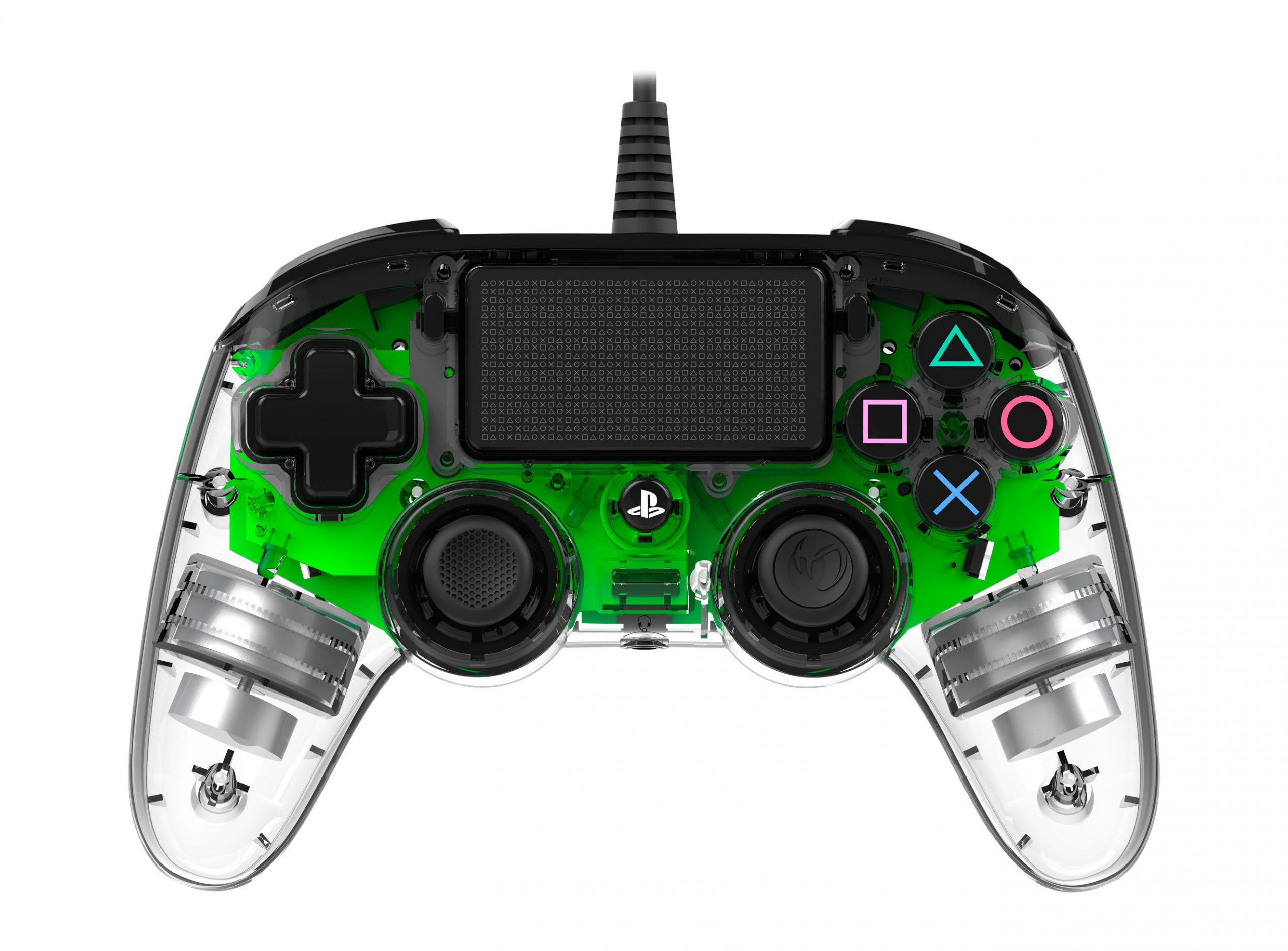 Nacon PS4OFCPADCLGREEN Controller Wired X per PS4 Luminoso