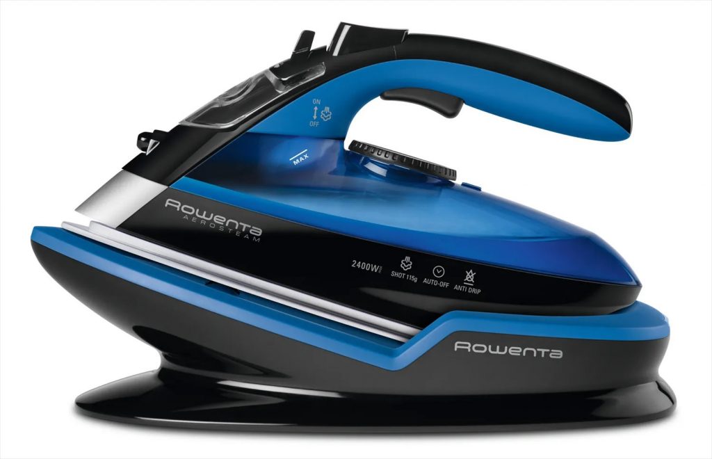 Rowenta DE5010 Ferro a Vapore Senza Filo 2400W Nero-Blu