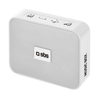 SBS Music Box Bianco Mini Speaker Bluetooth Ricaricabile