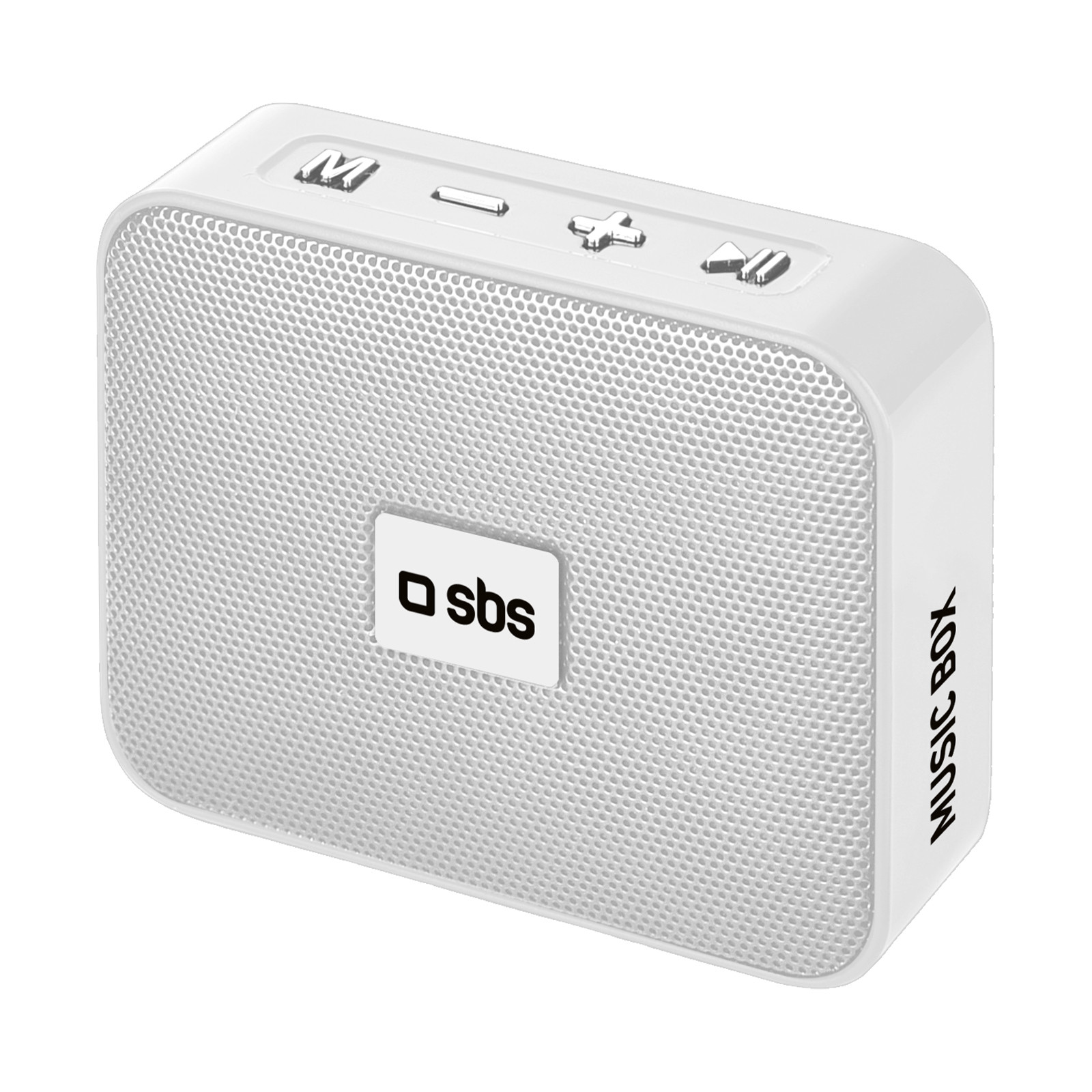 SBS Music Box Bianco Mini Speaker Bluetooth Ricaricabile