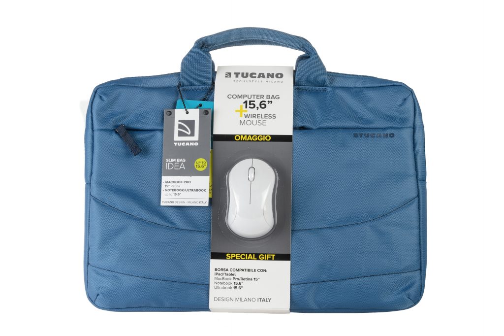 Tucano Idea Azzurra Borsa per Notebook Fino a 15.6 Pollici