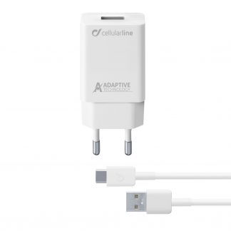 Cellular Line ACHSMKIT15WTYCW Caricabatterie Bianco 15W