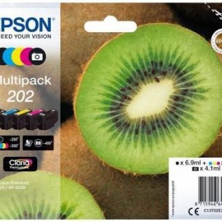 Epson Serie Kiwi 202 Multipack 5 Cartucce Inchiostro Originale