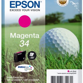 Epson Pallina da Golf 34 Magenta Cartuccia Inchiostro Originale