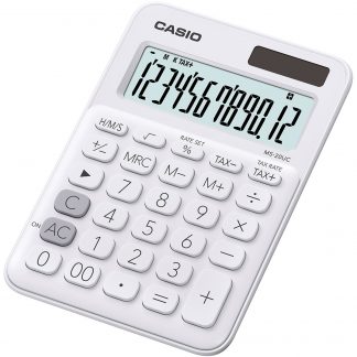 Casio MS-20UC-WE Calcolatrice Tascabile 12 Cifre
