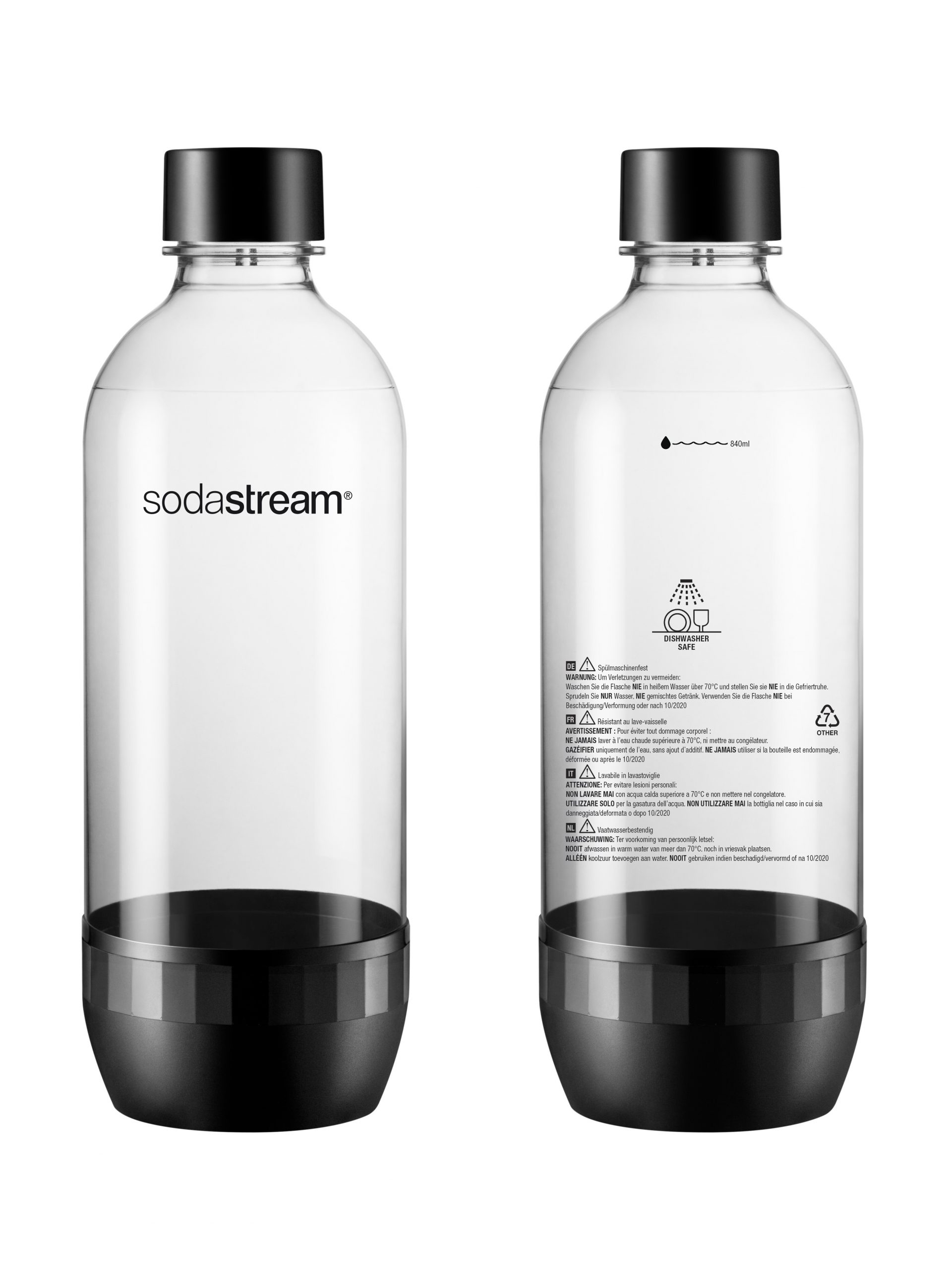 Sodastream 2270071 Confezione 2 Bottiglie Plastica 1 Litro