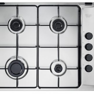 De Longhi HDG46SC Piano Cottura a Gas 60CM 4 Fuochi con Comandi Laterali
