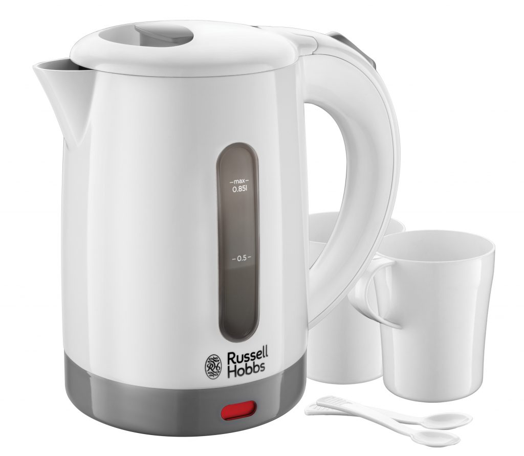 Russell Hobbs Travel Bianco Bollitore Elettrico 1000w 0.85 Litro