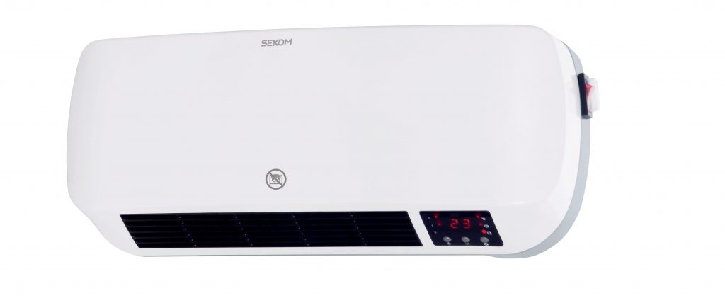 Sekom WHS208 Termoventilatore 2000w a Parete con Telecomando