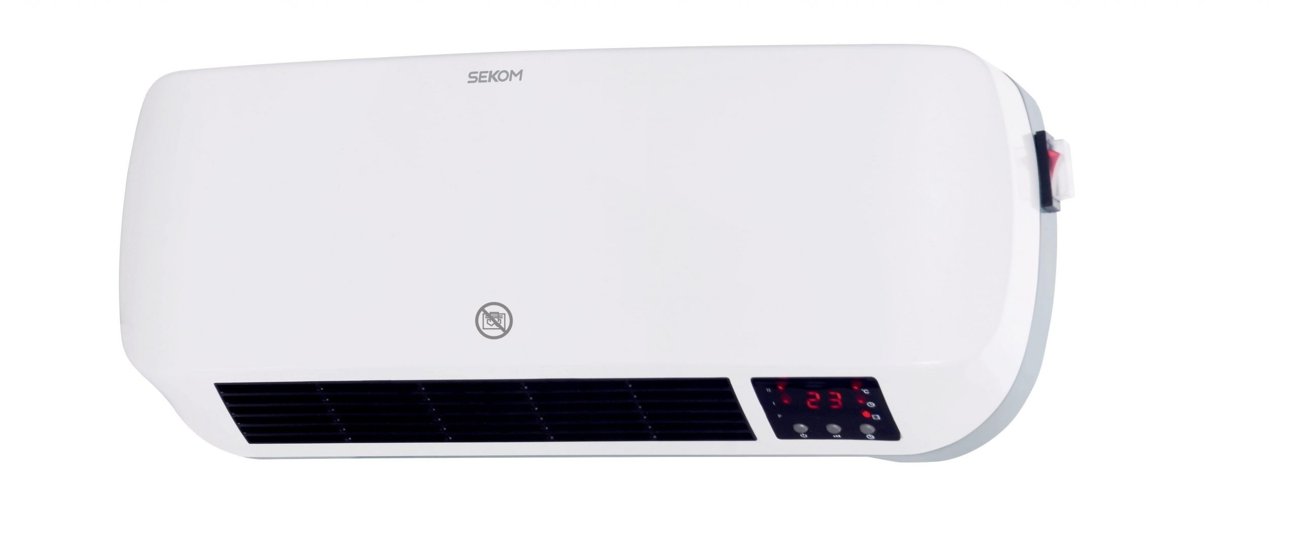 Sekom WHS208 Termoventilatore 2000w a Parete con Telecomando