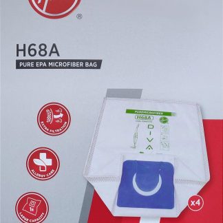 Hoover H68A Confezione 4 Sacchetti Ricambio per Scopa Diva