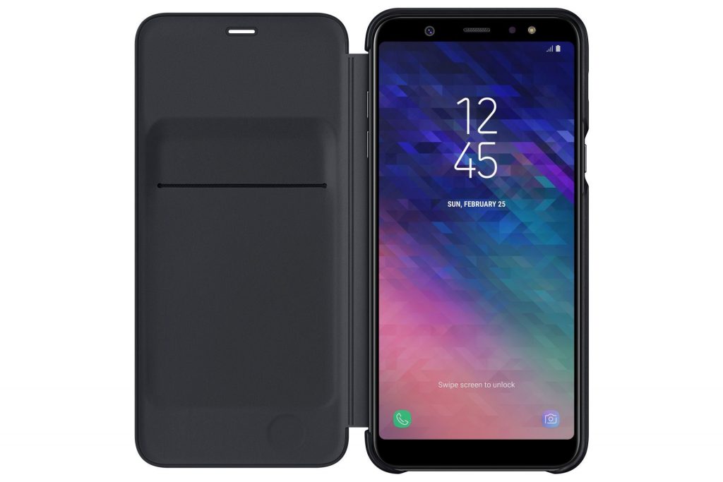 Samsung EFWA605CBEGWW Black Cover Wallet per Galaxy A6 Plus