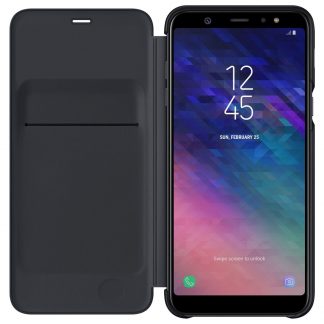 Samsung EFWA605CBEGWW Black Cover Wallet per Galaxy A6 Plus