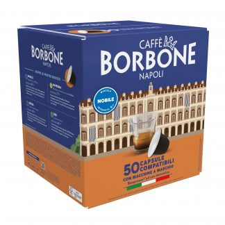 Caffe Borbone Confezione 50 Capsule Miscela Nobile Compatibili Nespresso