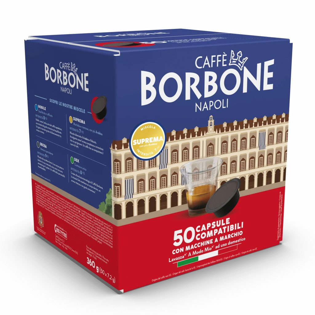 Caffe Borbone Confezione 50 Capsule Miscela Suprema Compatibili A Modo Mio