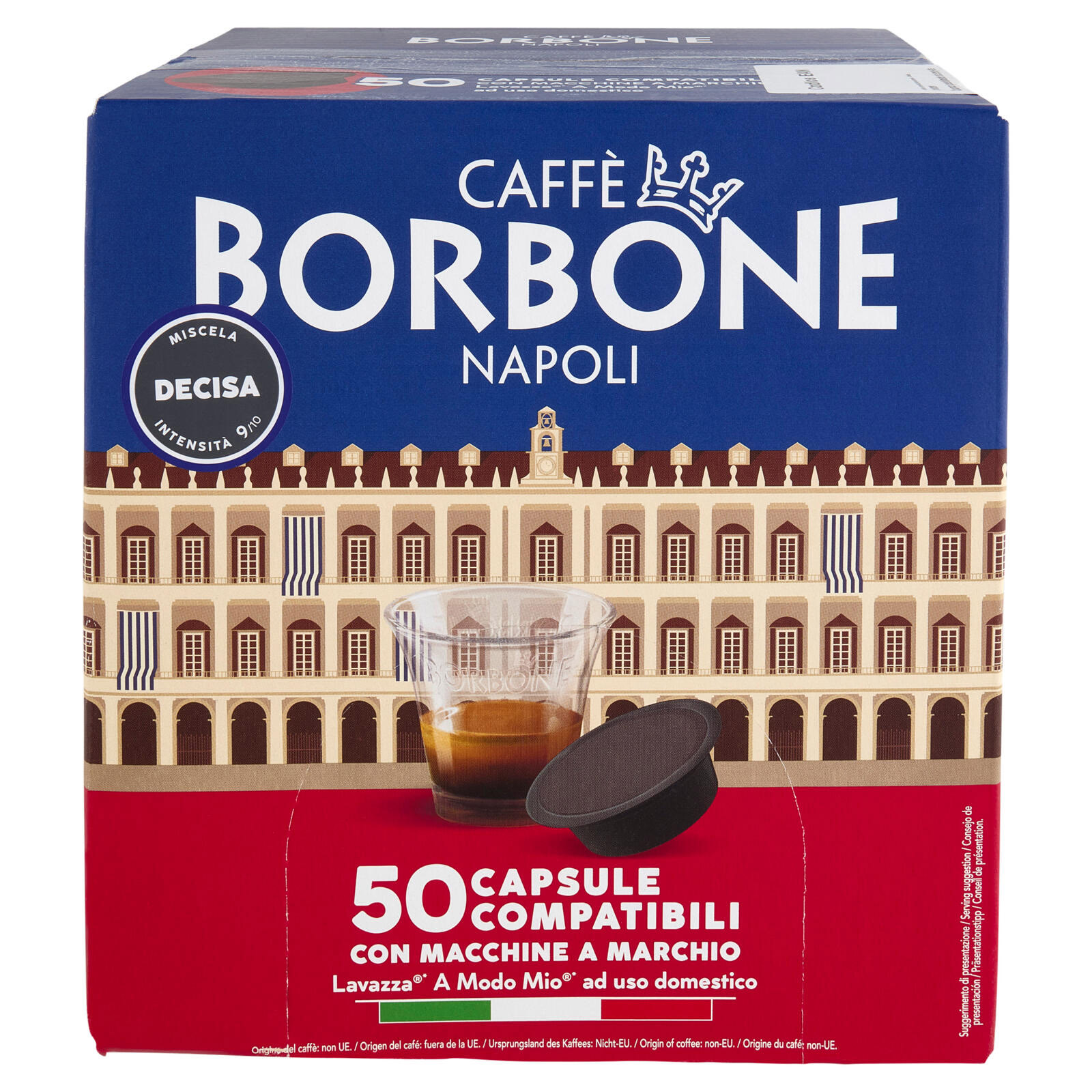 Caffe Borbone Confezione 50 Capsule Miscela Decisa Compatibili A Modo Mio