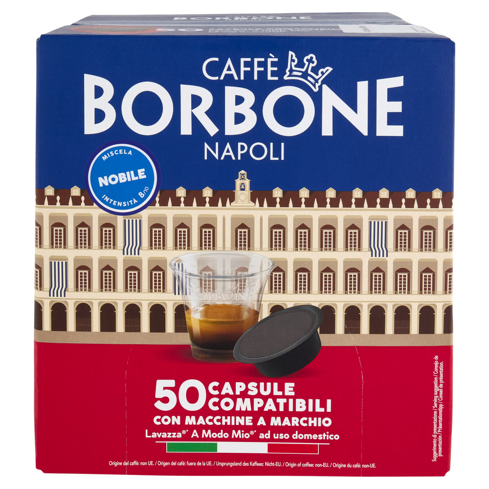 Caffe Borbone Confezione 50 Capsule Miscela Nobile Compatibili A Modo Mio