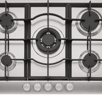 Franke FHSL7554GAVTCXSC Piano Cottura Gas 75CM 5 Fuochi con Griglie in Ghisa
