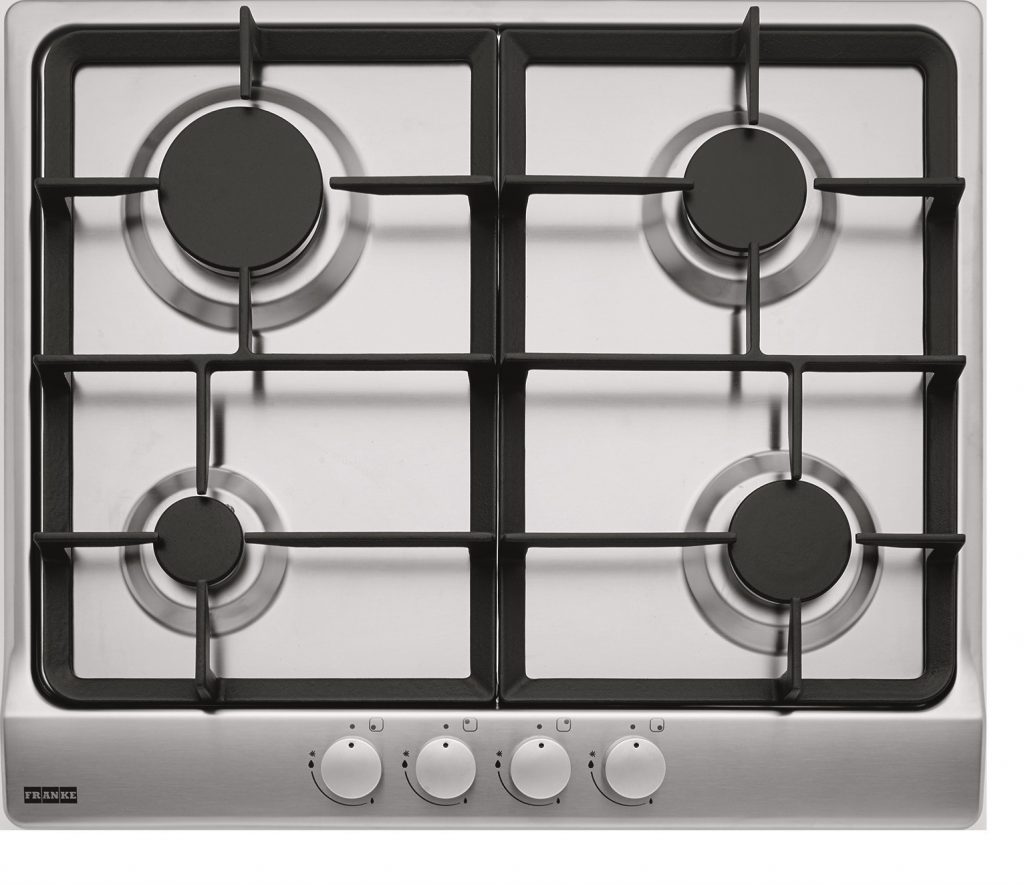 Franke FHSL6044GAVXSC Piano Cottura a Gas 60CM 4 Fuochi con Griglie in Ghisa