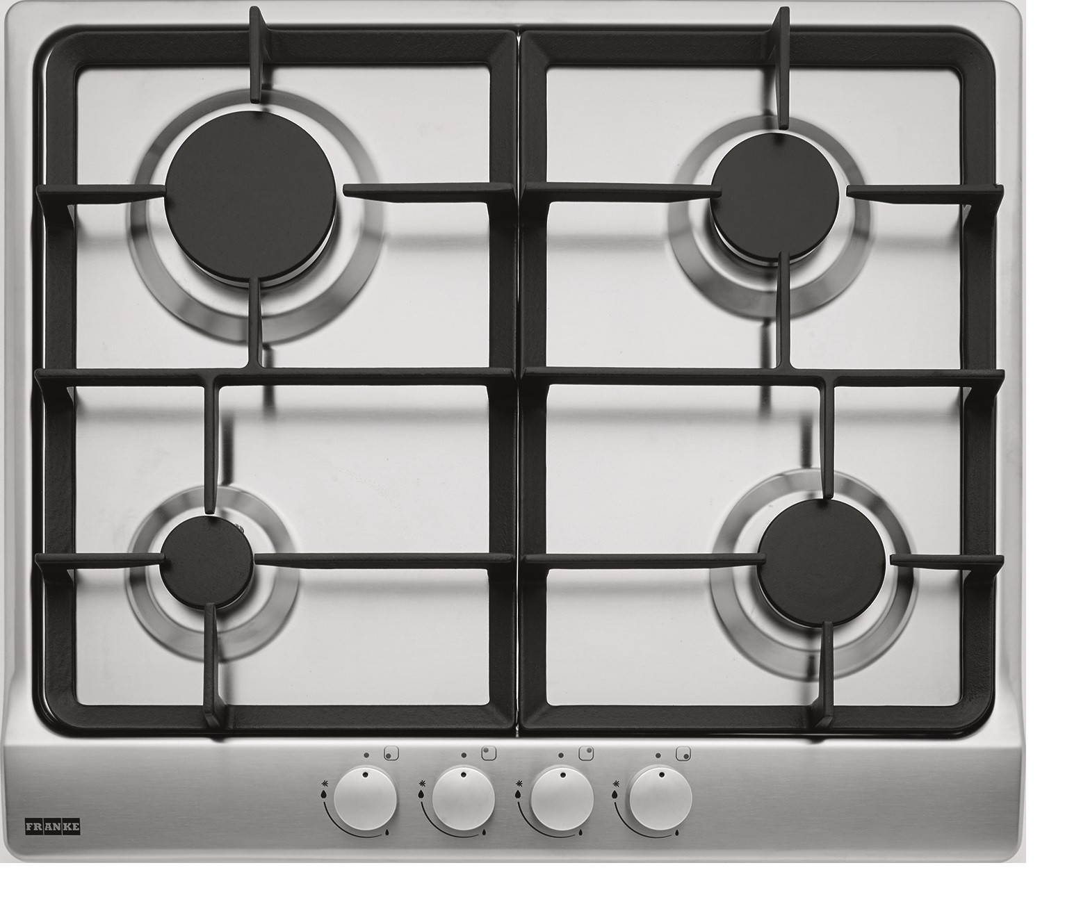 Franke FHSL6044GAVXSC Piano Cottura a Gas 60CM 4 Fuochi con Griglie in Ghisa