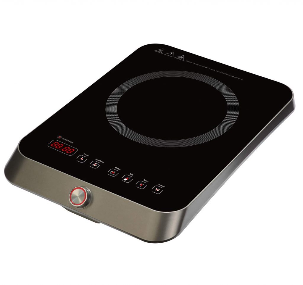 RGV Turbo 2000 Piastra a Induzione Nero 2000W Display LCD