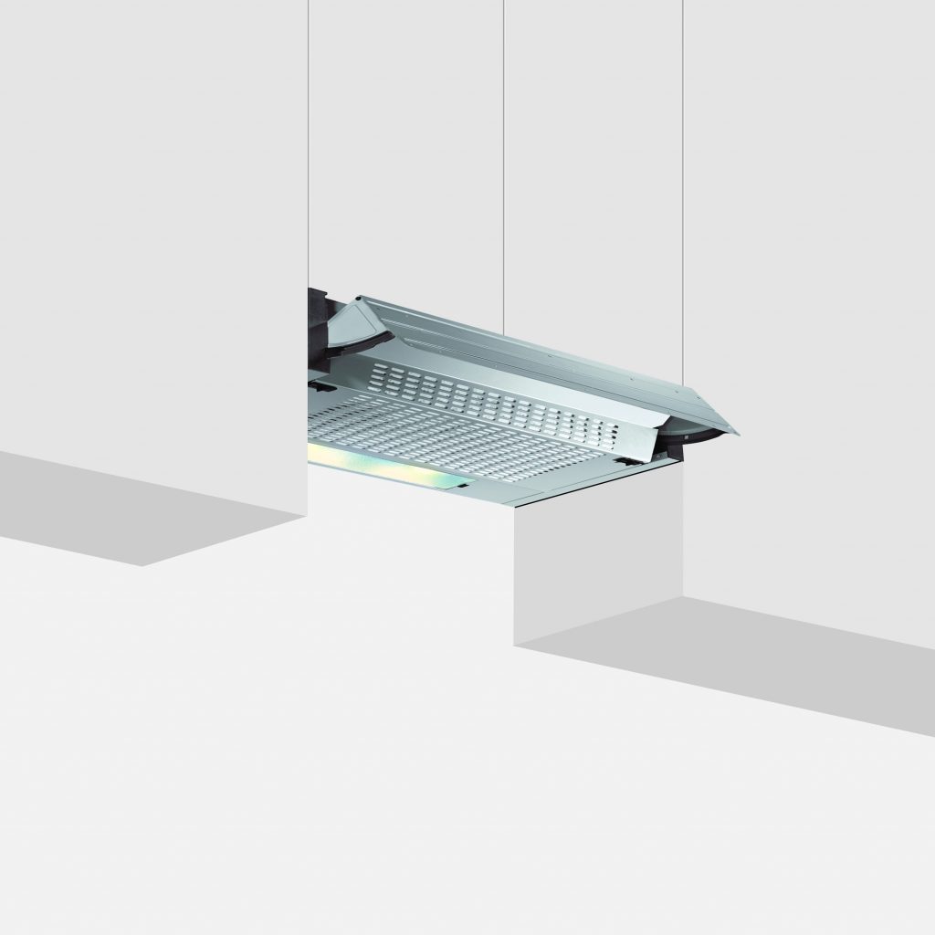 Glem GHE601SI Cappa Integrata 60cm con Estrazione Sottopensile Filtro Antigrasso