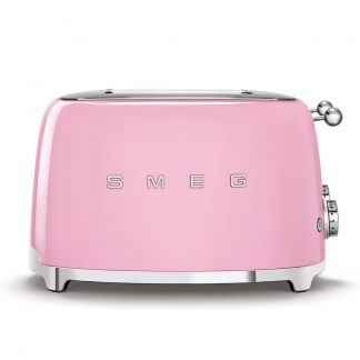 Smeg TSF03PKEU Rosa Tostapane a 4 Scomparti 4 Fette 2000W Stile Retro
