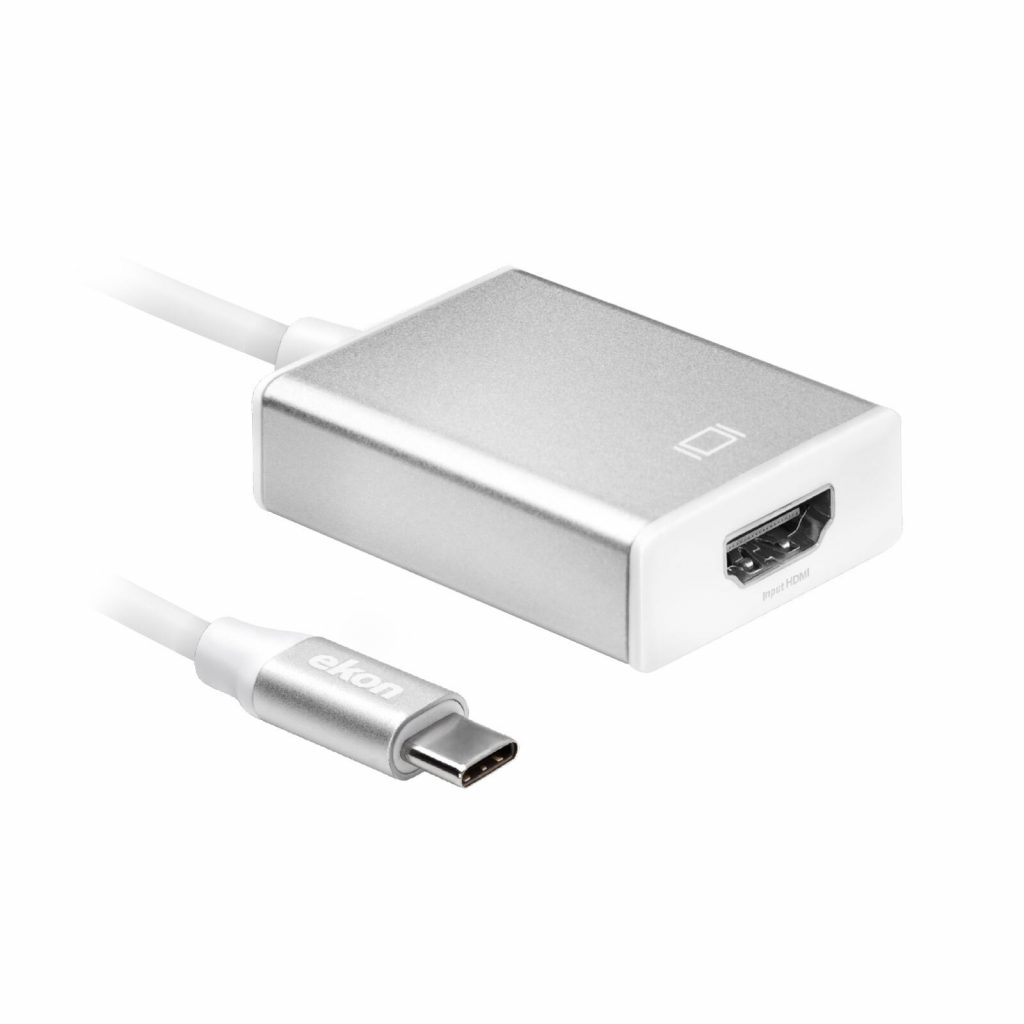 Ekon ECITADHDMITC Bianco Adattatore USB Type-C a HDMI