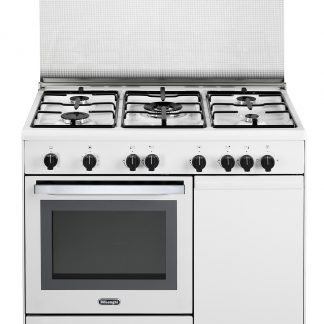 De Longhi DGW96B5 Cucina 90CM 4 Fuochi a Gas Forno a Gas Porta Bombola