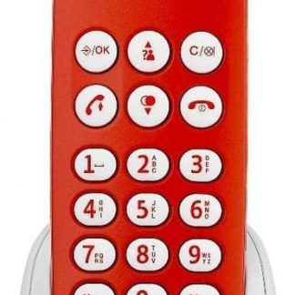 Brondi Adara Rosso Cordless con Vivavoce e 10 Melodie con Volume Regolabile