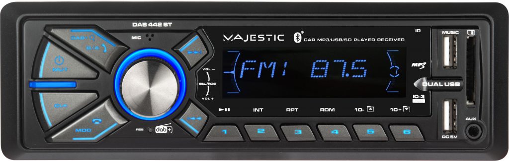 Majestic DAB-442BT Autoradio RDS con Telecomando Bluetooth e Radio DAB