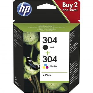 HP 304 Combo Pack Cartucce Inchiostro Originale Nero e Tricromia