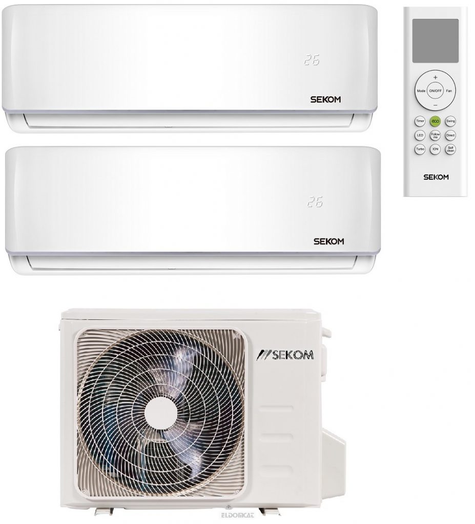 Sekom SM409DAX912KIT Condizionatore Fisso Dual Split Pompa Inverter 2.6 3.5Kw