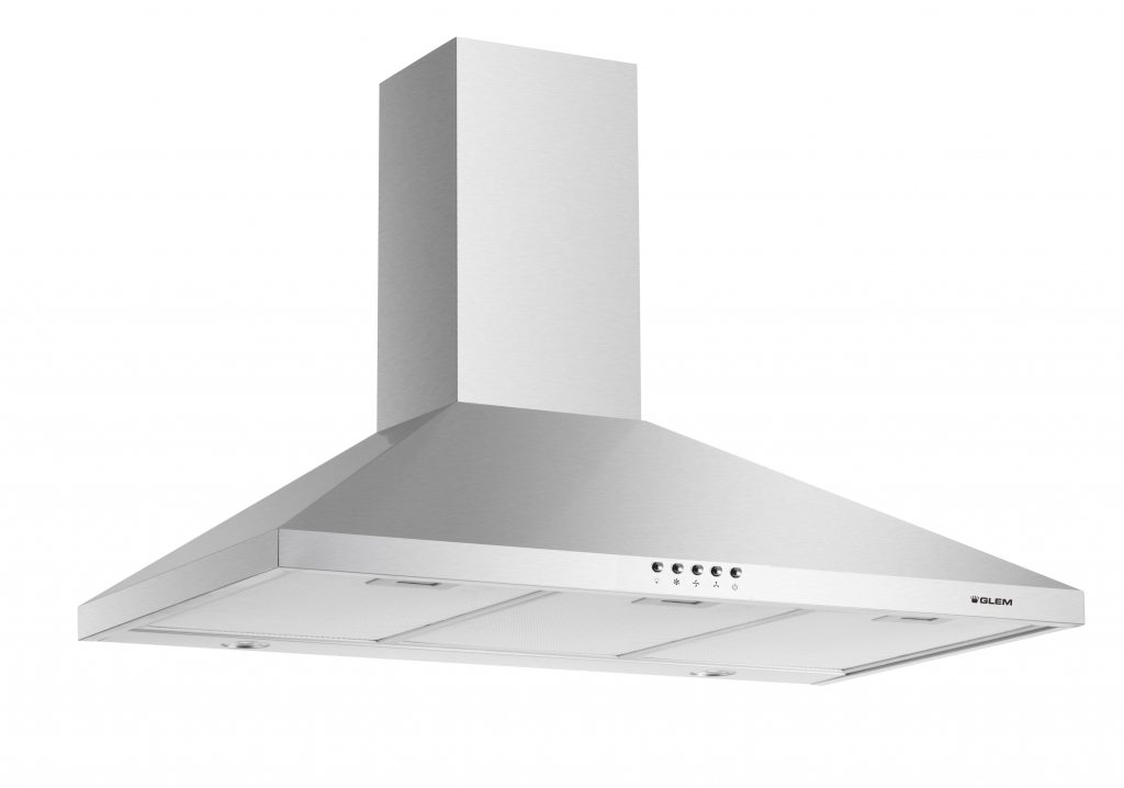 Glem GHP945IX Cappa Arredo per Parete 90Cm