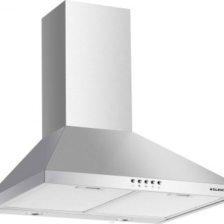 Glem GHP645IX Cappa Aspirante a Parete 60Cm 498 m3-h