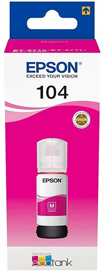 Epson 104 Flacone Inchiostro Magenta 65 ml per Stampanti EcoTank