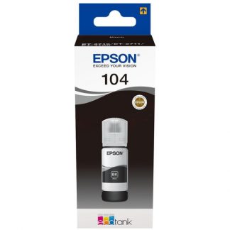 Epson 104 Flacone Inchiostro Nero 65 ML per Stampanti EcoTank