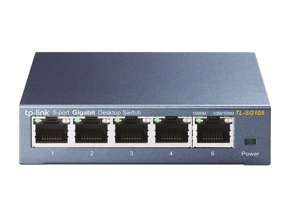 TP-LINK TLSG105S Switch 5 Porte 10/100/1000Mbps Desktop