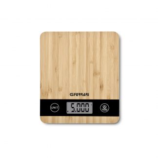 G3 Ferrari Natura Kitchen Bilancia da Cucina in Bambù Portata Max 5 Kg